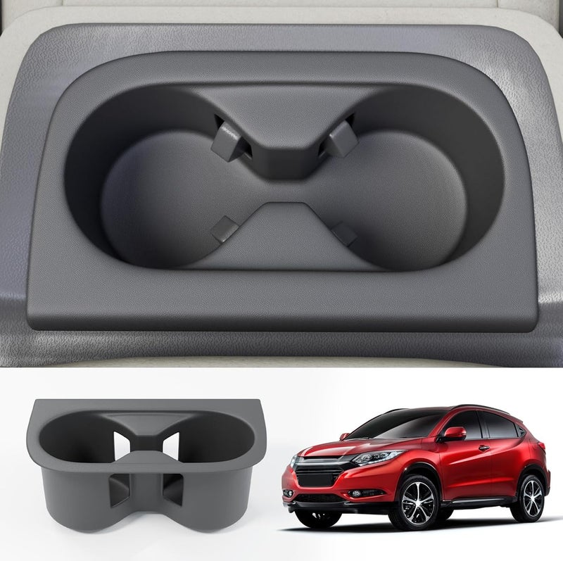 Maxzina Cup Holder Compatible with 2023-2025 Honda HRV Silicone Insert Center Console Cup Holder Silicone Black Bottle Holder Interior Decoration for 2024 HR-V Accessories - Image 1